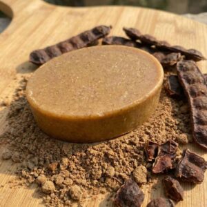 Organic Herbal Shikakai Soap with Cow Butter (Desi Ghee) | Natural Hair & Scalp Cleansing Bar (125gm)