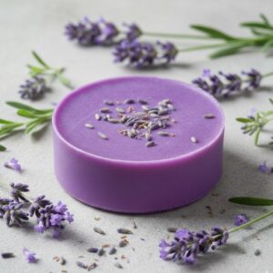 Organic Herbal Lavender Soap with Cow Butter (Desi Ghee) | Handmade Natural Bathing Bar for Calm & Nourished Skin (125gm)