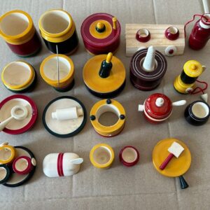 Etikoppaka Traditional Indian Handcrafted Wooden Toy Kitchen Utensils