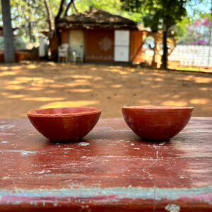 Handcrafted Terracotta Small Cups Set of 4 – 3.5 Inch Diameter | 2 Inch Height