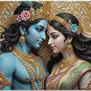 Radha krishna painting