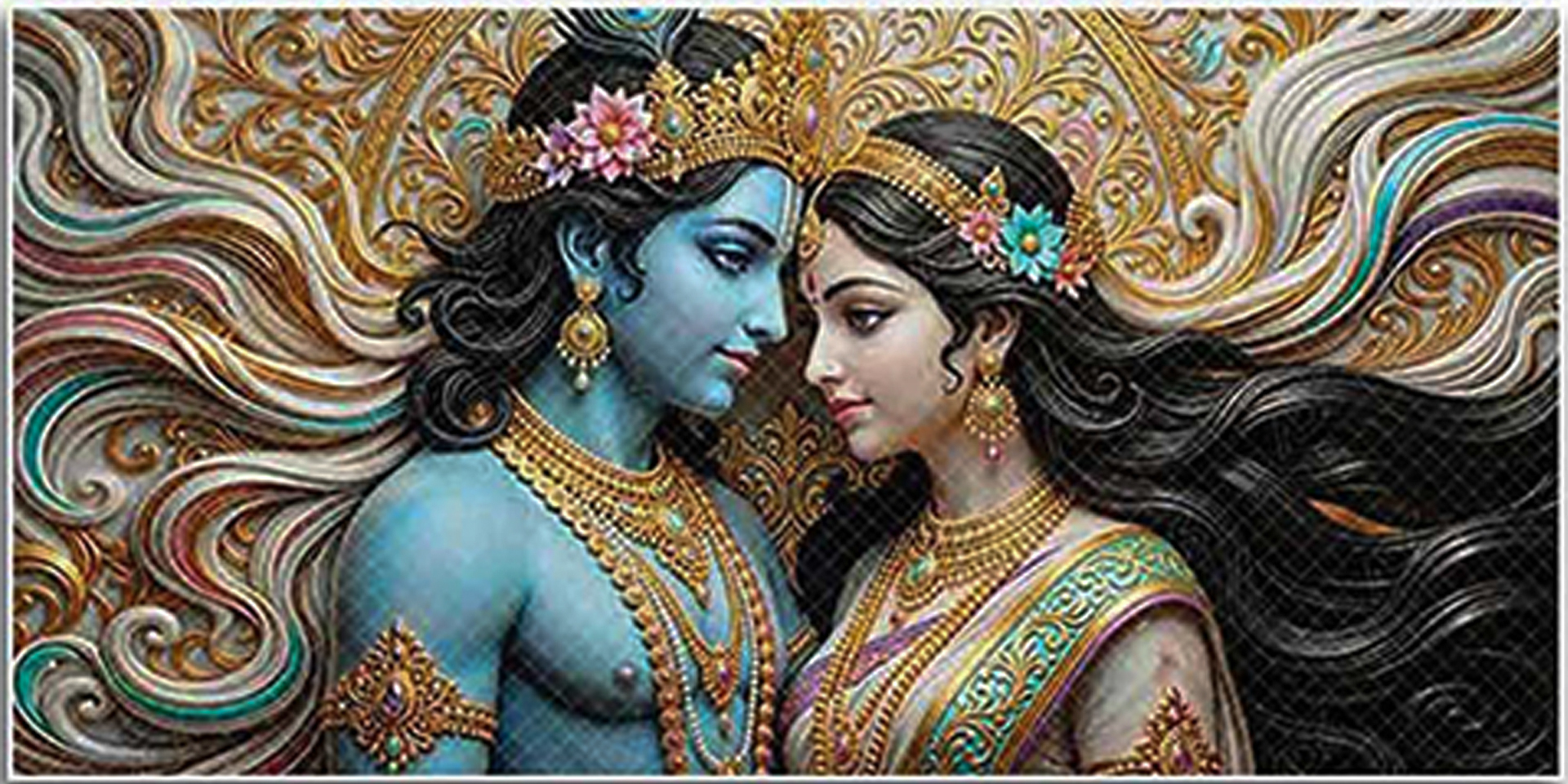 Radha krishna painting