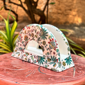 Floral Printed Wooden Tissue Holder – 6 Inch Decorative Napkin Stand (Copy)