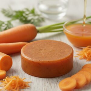 Organic Carrot Soap – Handmade Herbal Bathing Bar with Cow Butter (125gm)