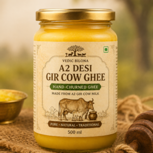 A2 Desi Gir Cow Ghee – Vedic Bilona Hand-Churned Ghee