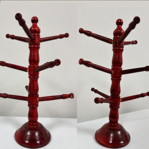 Handcrafted Wooden Bangles Stand – Traditional Jewelry Organizer (15 Inches)