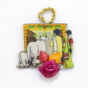 House warming theme pasupu & kumkum set (100 Pieces) 2inch approx