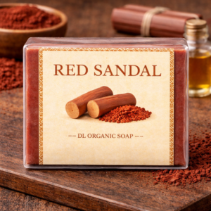 Red Sandal Soap – Natural Glow & Skin Soothing Care-90gms