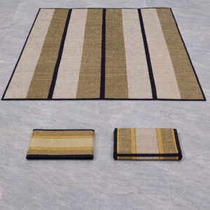 Madur Kathi (GI) Handwoven Folding Floor Mat – 6×7 Feet Natural Grass Mat
