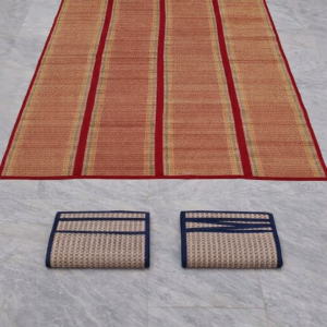 Madur Kathi (GI) Handwoven Folding Floor Mat – 6×7 Feet Natural Grass Mat