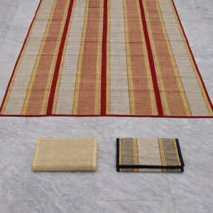 Madur Kathi (GI) Handwoven Folding Floor Mat – 6×7 Feet Natural Grass Mat