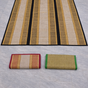 Madur Kathi (GI) Handwoven Folding Floor Mat – 4.5×7 Feet Natural Grass Mat