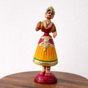 Handcrafted Kondapalli Dancing Doll – Traditional Wooden Folk Art Figurine