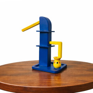 wooden hand pump toy and showpiece (7inch(h), 4*4)
