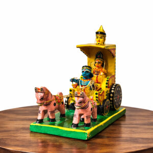 Wooden Ganesha Chariot (Rath) 3.5*7inch 8inch(h)