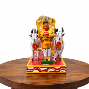 Traditional Kondapalli Bullock Cart Wooden Showpiece