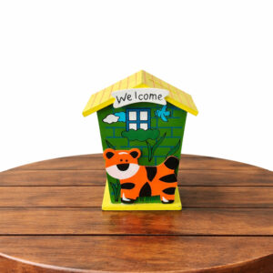 Kondapalli Wooden Welcome House Showpiece – 4.5 Inch