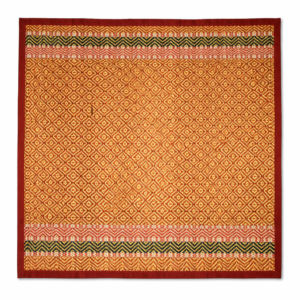 Handwoven Traditional Pattern Floor Mat – Durable Decorative Home Mat 18*23 inches |RED BOARDER WITH GREEN,RED STRIKES|