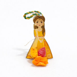 Bride haldhi theme pusupu & kumkum 2inch approx (100 Pieces)