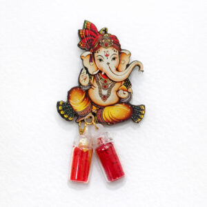 Shree Ganesha Haldi Kumkuma Mini Return Gift Set (100 Pieces) 2inch approx