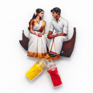 Traditional Couple Haldi Kumkuma Set (100 Pieces) 2inch approx