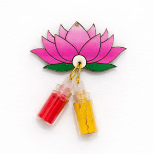 Lotus Haldi Kumkuma Set (100 Pieces) 2inch approx