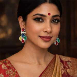 Multicolor Marquise Gemstone Drop Earrings