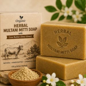 Herbal Multani Mitti Soap with Cow Butter (Desi Ghee) - 100g