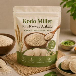 Kodo Millet Idly Ravva / Arikalu